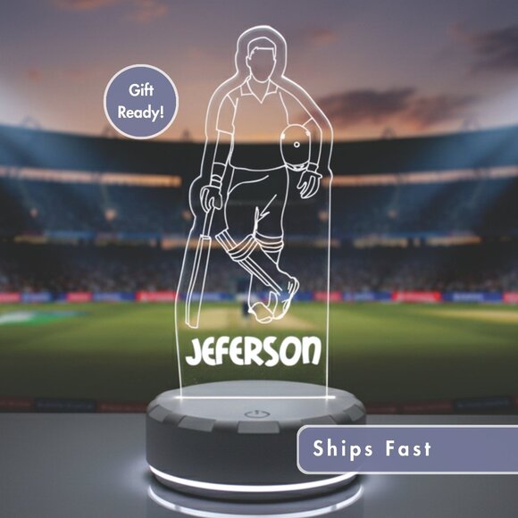 Cricket LED Night Light – Custom Gift for Fans - Picture 1 of 8